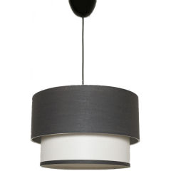 Lampe &Agrave; Suspension "Banja Luka" [OPV-390FLH1660]  - Finition Antracita/ Blanco