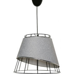 Lampe &Agrave; Suspension "Deltona" [OPV-390FLH1665]  - Finition Or Noir