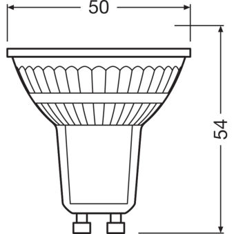 Ampoule Spot LED Ledvance/Osram GU10 4,7W 350Lm 2700K 36º IP20 Dimmable - Couleur Blanco Muy Cálido