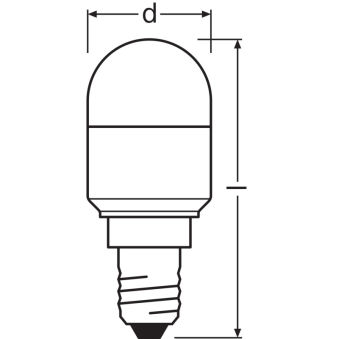 Ampoule LED Ledvance/Osram "Sp&eacute;ciale" E14 2,3W 200Lm 6500K 200&ordm; IP20  - Couleur Blanc froid