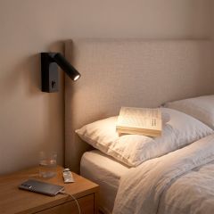 Applique murale de lecture orientable « Halo » 3 W avec puce CREE